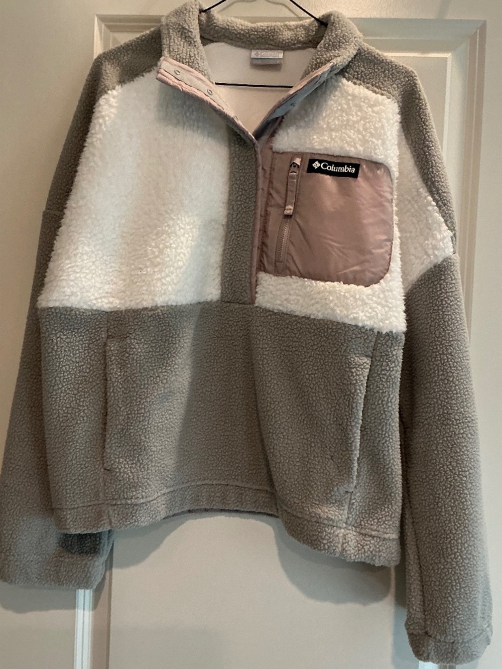 Columbia Sherpa Half-snap Pullover, Size Large.